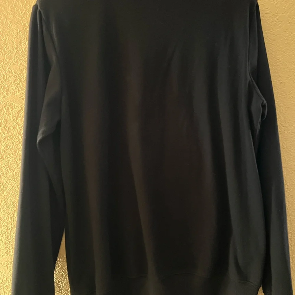 Alfred Dunner Black Sweater with Snowman Design Size S - Picture 4 of 4